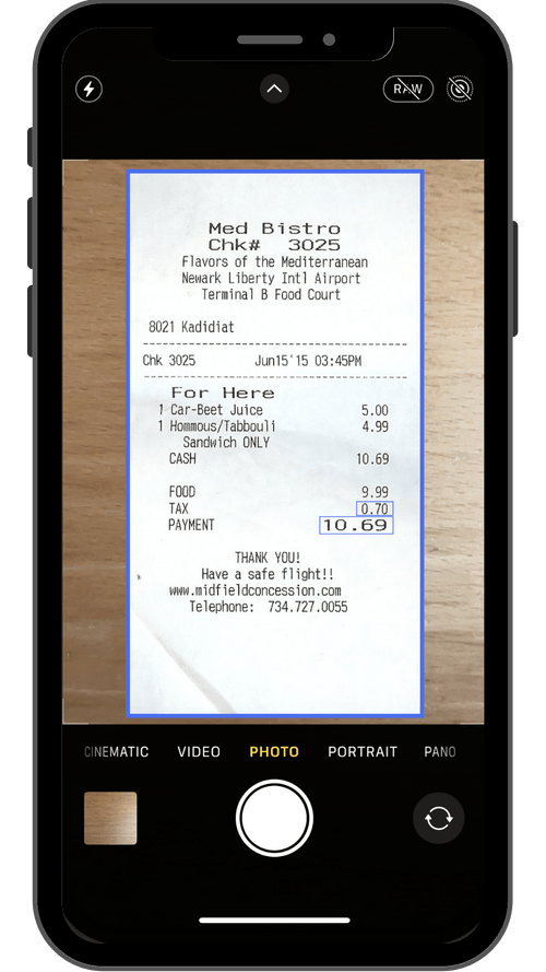 Receipt scan made easy receipts at reach invoice fly